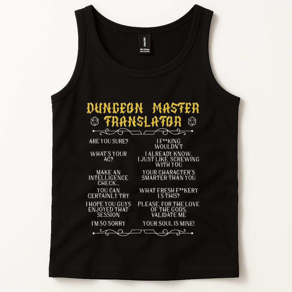 Gaming MasterBoard GameRole Playing GamePlayerDungeon Tank Top