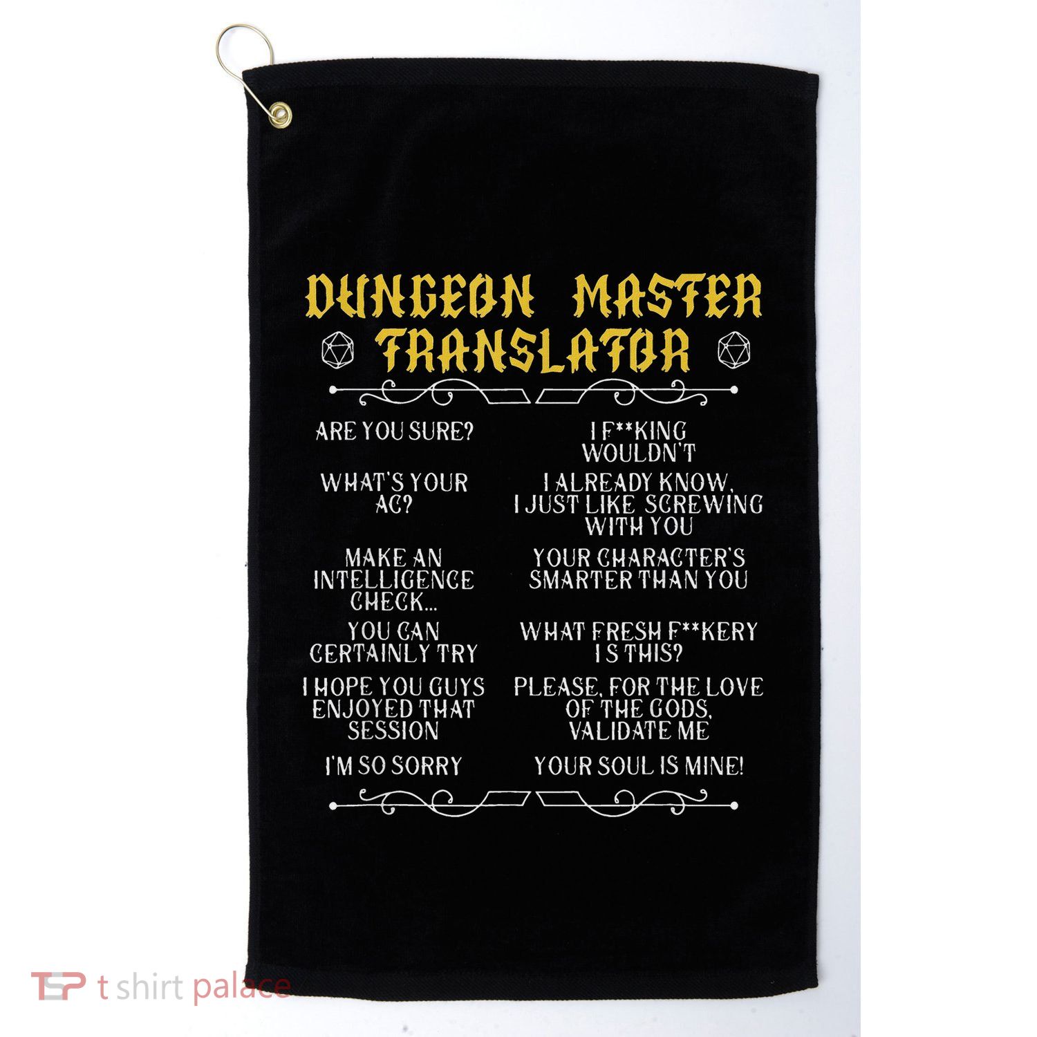 Gaming MasterBoard GameRole Playing GamePlayerDungeon Golf Towel
