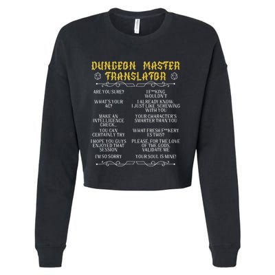 Gaming MasterBoard GameRole Playing GamePlayerDungeon Cropped Pullover Crew
