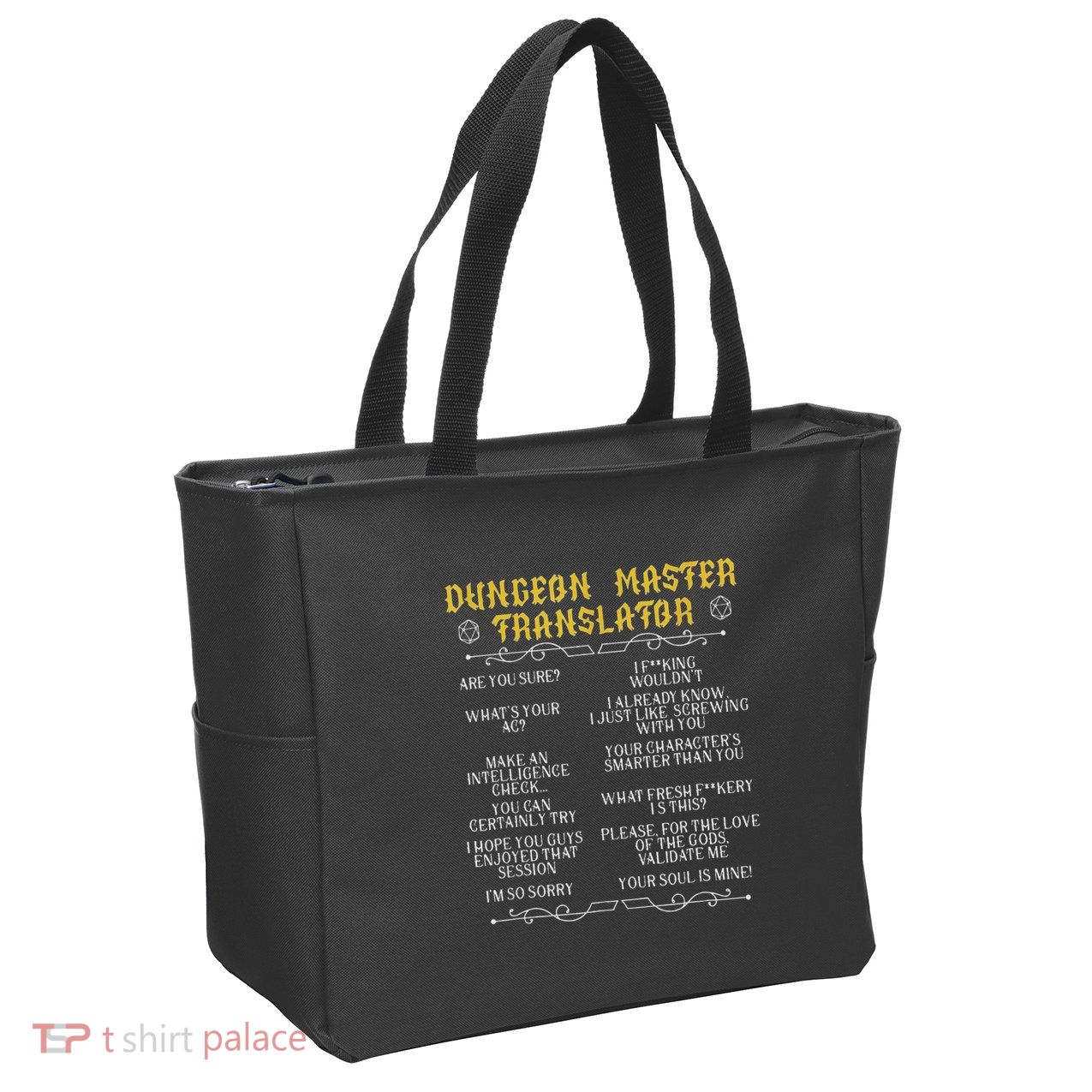 Gaming MasterBoard GameRole Playing GamePlayerDungeon Zip Tote Bag