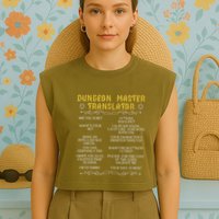 Gaming MasterBoard GameRole Playing GamePlayerDungeon Garment-Dyed Women's Muscle Tee
