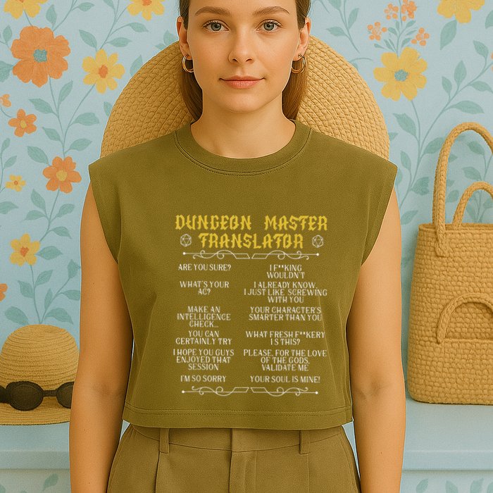 Gaming MasterBoard GameRole Playing GamePlayerDungeon Garment-Dyed Women's Muscle Tee