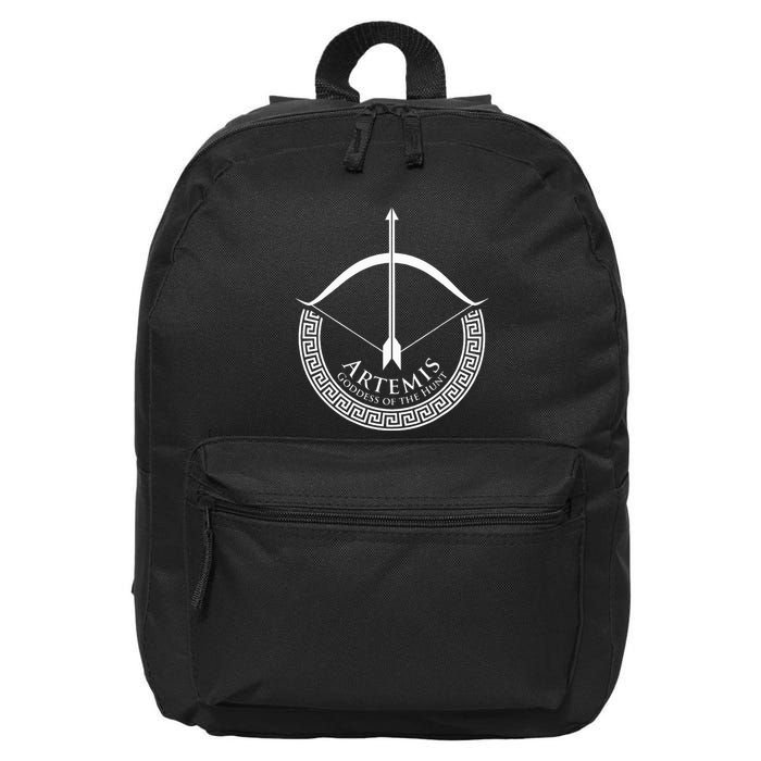 Greek Mythology Gift Ancient Greece Lovers Of Artemis 16 in Basic Backpack