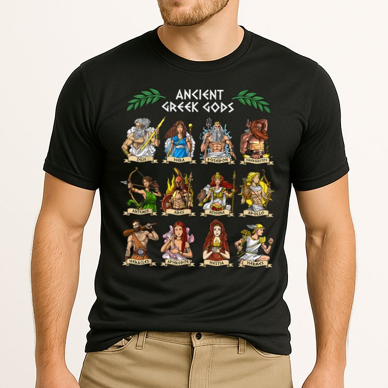 Greek Mythology Gods Ancient Greece Cooling Performance Crew T-Shirt