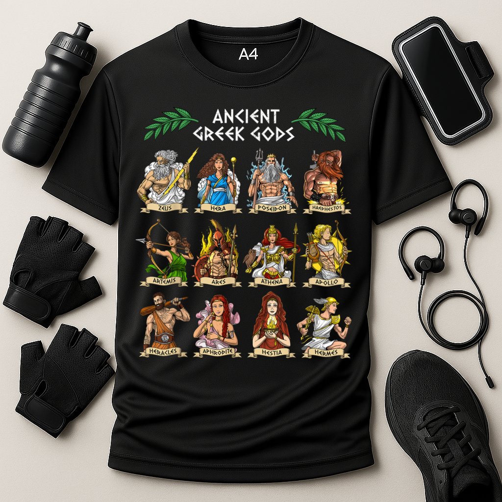 Greek Mythology Gods Ancient Greece Cooling Performance Crew T-Shirt