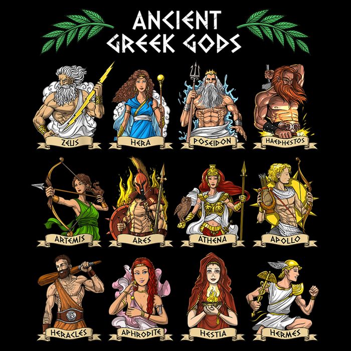 Greek Mythology Gods Ancient Greece Cooling Performance Crew T-Shirt