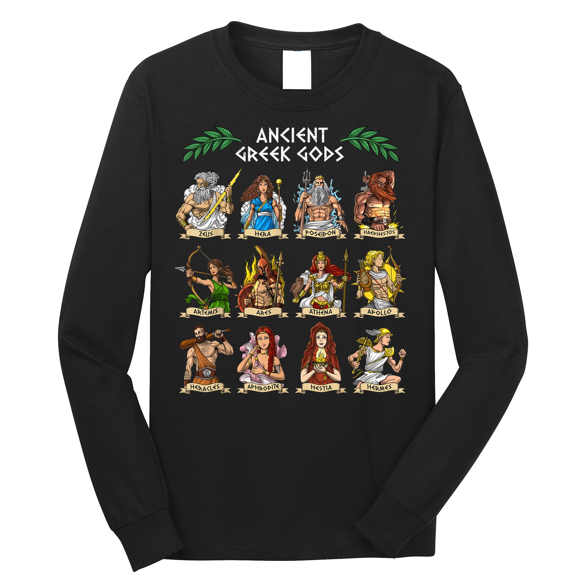 Greek Mythology Gods Ancient Greece Long Sleeve Shirt