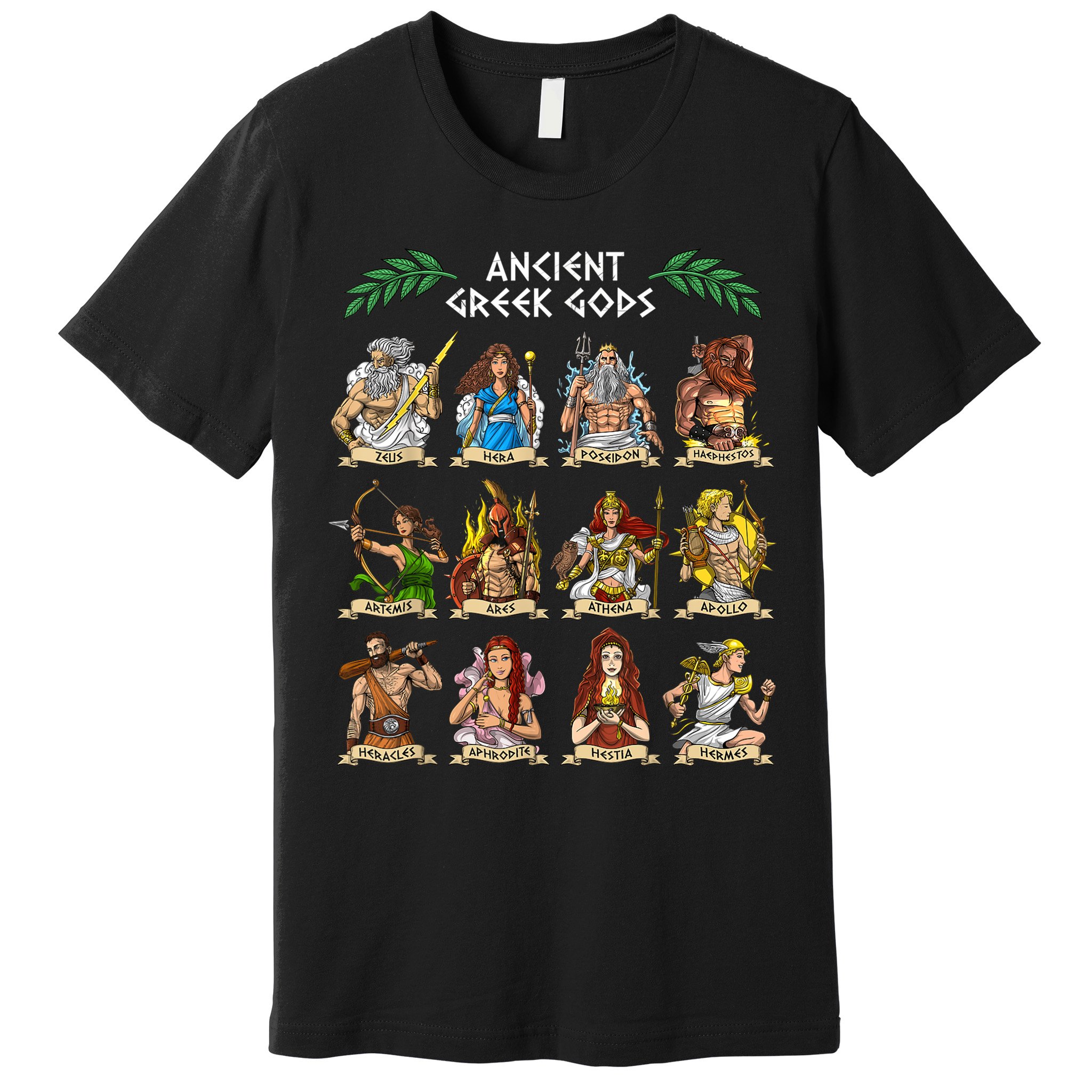 Greek Mythology Gods Ancient Greece Premium T-Shirt
