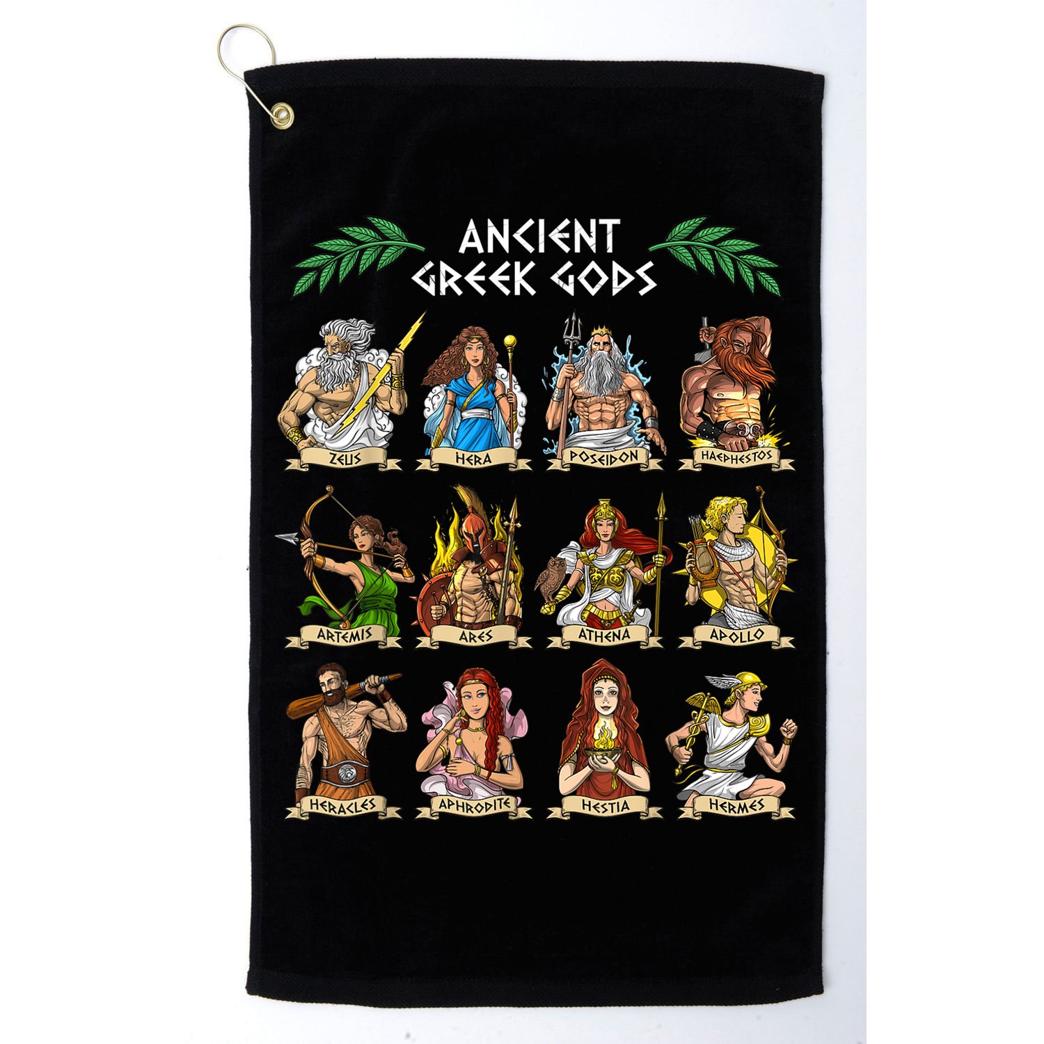 Greek Mythology Gods Ancient Greece Golf Towel