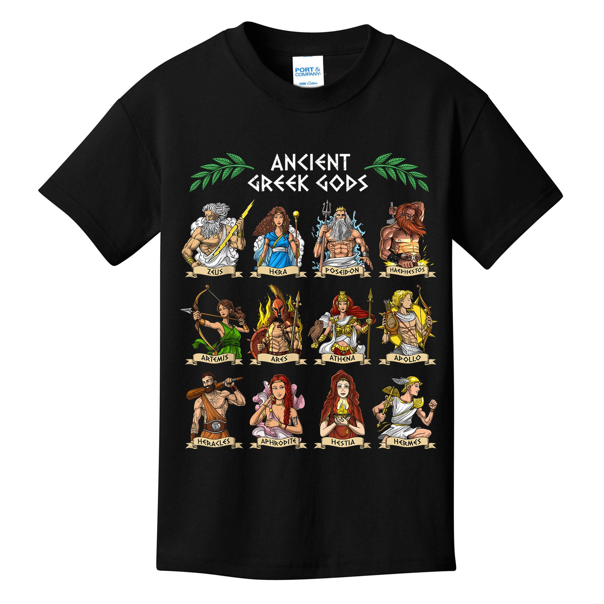 Greek Mythology Gods Ancient Greece Kids T-Shirt