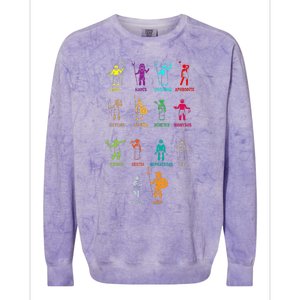 Greek Mythology Gods Gods Of Greece Colorblast Crewneck Sweatshirt