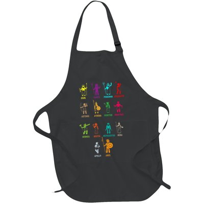 Greek Mythology Gods Gods Of Greece Full-Length Apron With Pockets