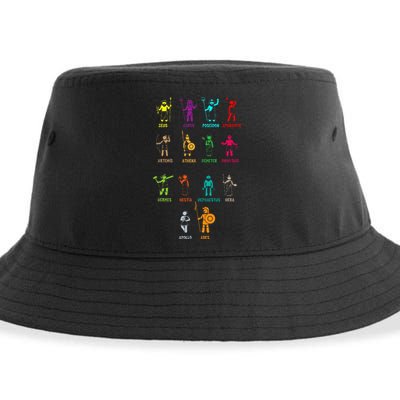 Greek Mythology Gods Gods Of Greece Sustainable Bucket Hat