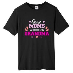 Great Moms Get Promoted To Grandma Cute Gift Tall Fusion ChromaSoft Performance T-Shirt