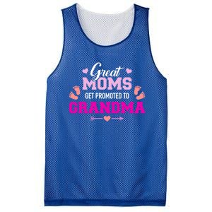 Great Moms Get Promoted To Grandma Cute Gift Mesh Reversible Basketball Jersey Tank