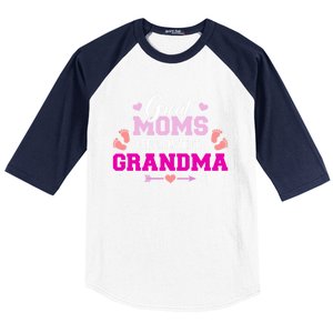 Great Moms Get Promoted To Grandma Cute Gift Baseball Sleeve Shirt