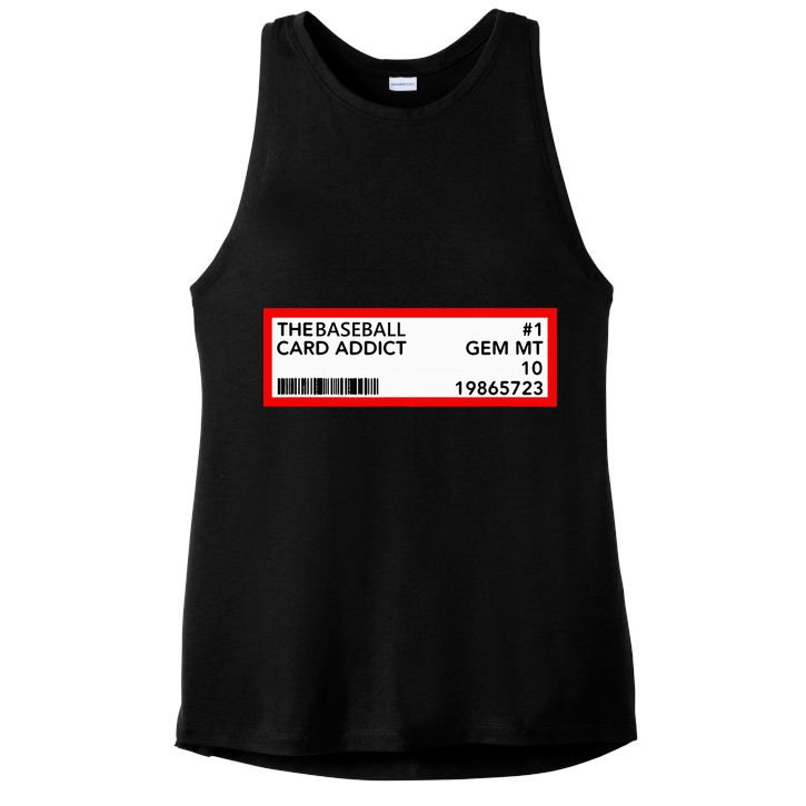 Gem Mint Graded Baseball Card Addict Grade Ladies PosiCharge Tri-Blend Wicking Tank