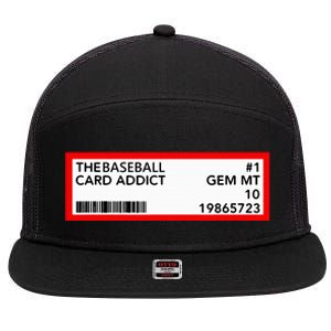 Gem Mint Graded Baseball Card Addict Grade 7 Panel Mesh Trucker Snapback Hat