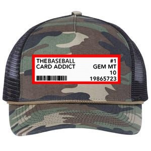 Gem Mint Graded Baseball Card Addict Grade Retro Rope Trucker Hat Cap