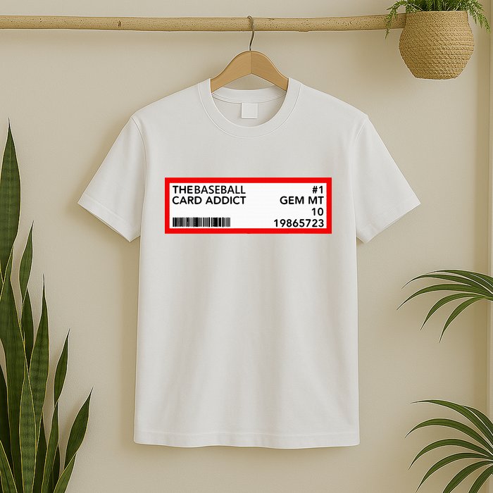 Gem Mint Graded Baseball Card Addict Grade T-Shirt