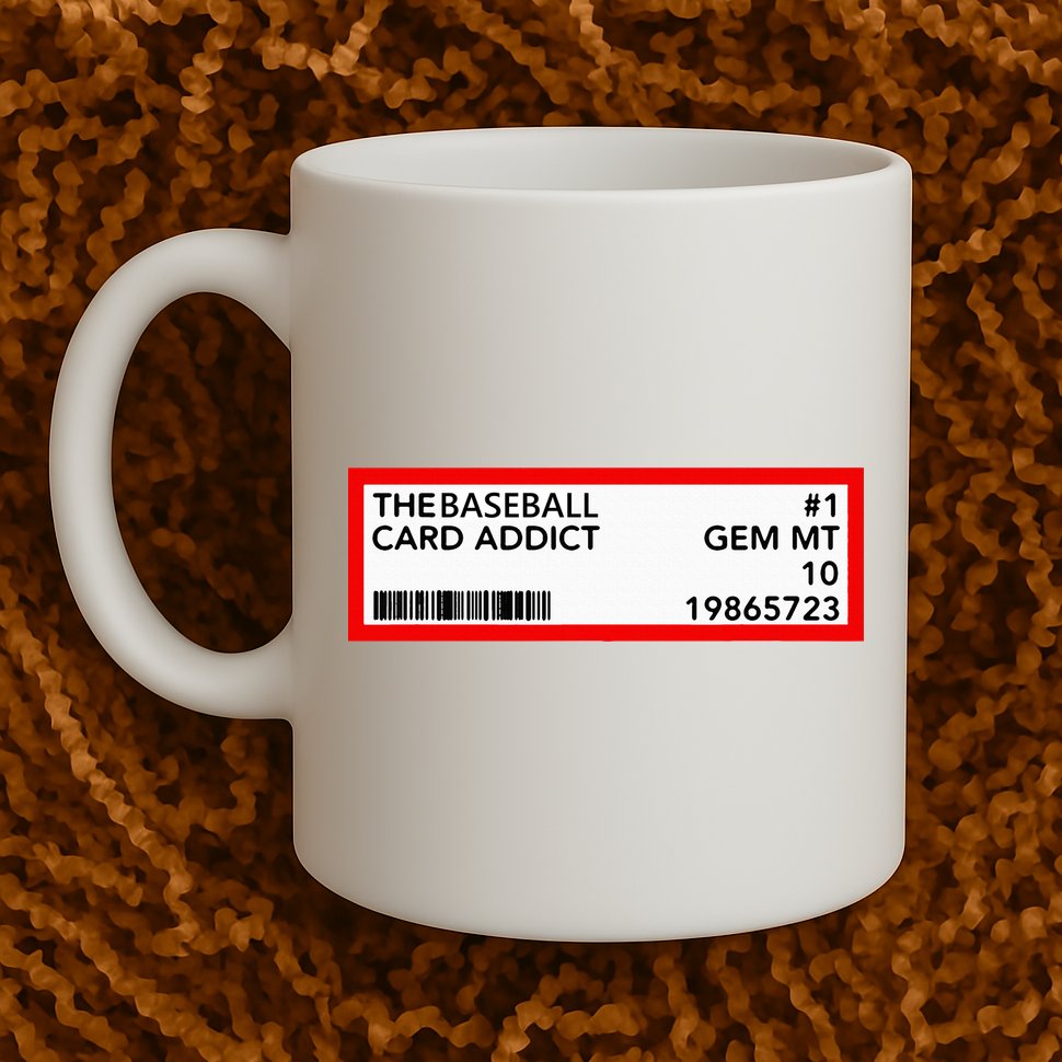 Gem Mint Graded Baseball Card Addict Grade Mug
