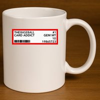 Gem Mint Graded Baseball Card Addict Grade 11oz C Handle Ceramic Mug