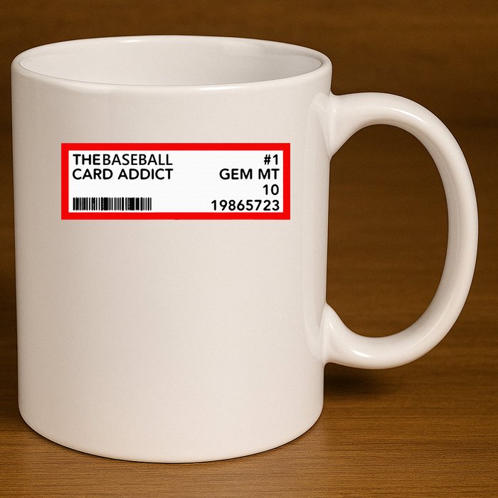 Gem Mint Graded Baseball Card Addict Grade 11oz C Handle Ceramic Mug