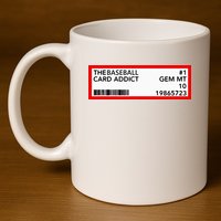 Gem Mint Graded Baseball Card Addict Grade 11oz C Handle Ceramic Mug