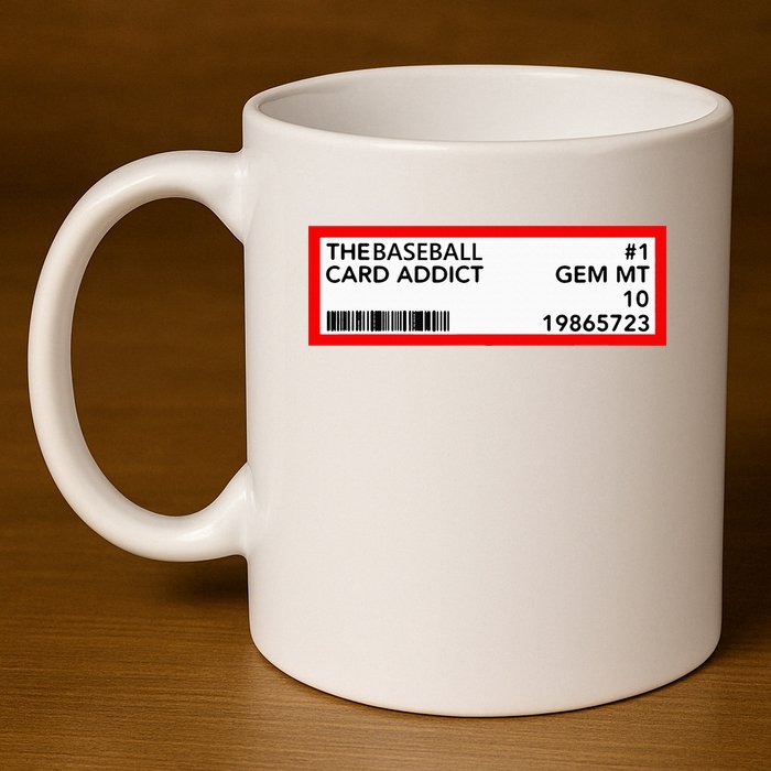 Gem Mint Graded Baseball Card Addict Grade 11oz C Handle Ceramic Mug