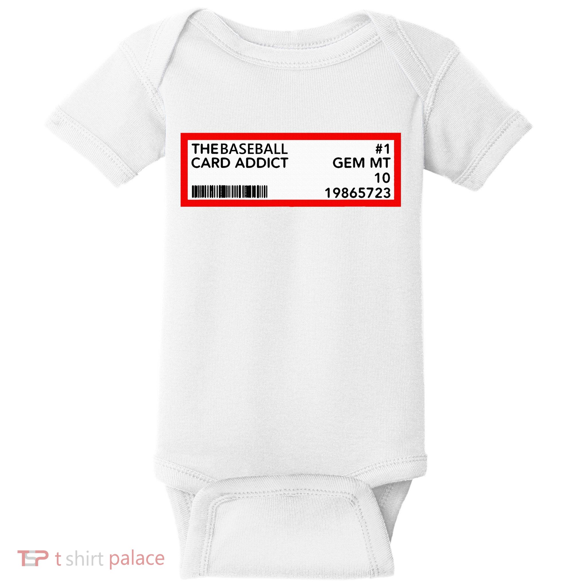 Gem Mint Graded Baseball Card Addict Grade Baby Bodysuit