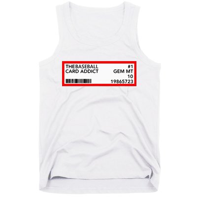 Gem Mint Graded Baseball Card Addict Grade Tank Top