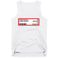 Gem Mint Graded Baseball Card Addict Grade Tank Top