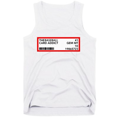 Gem Mint Graded Baseball Card Addict Grade Tank Top