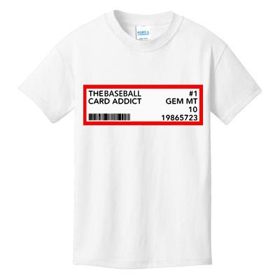 Gem Mint Graded Baseball Card Addict Grade Kids T-Shirt