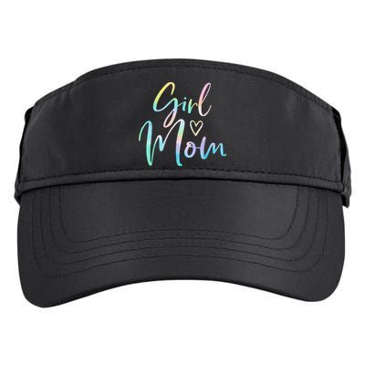 Girl Mom Gifts For Mother Mama Of Girl Tie Dye Adult Drive Performance Visor