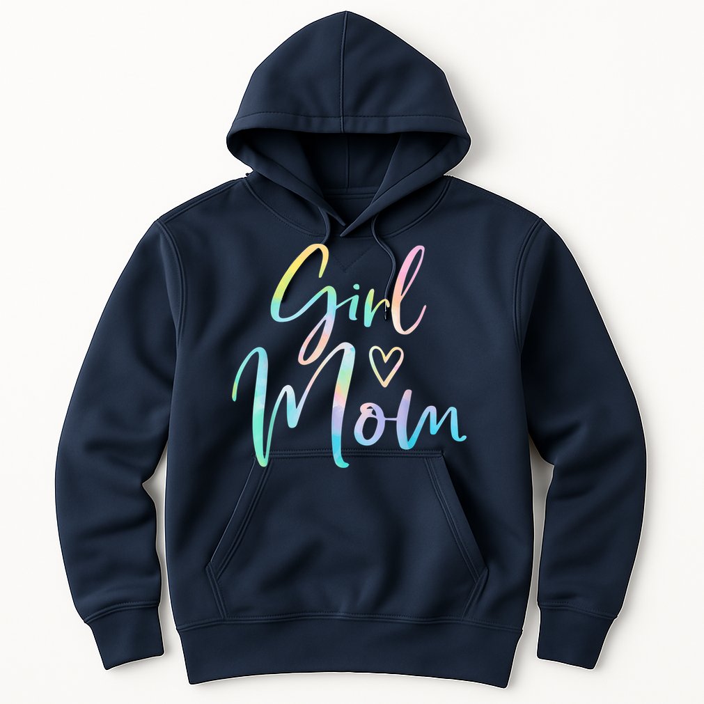Girl Mom Gifts For Mother Mama Of Girl Tie Dye Hoodie