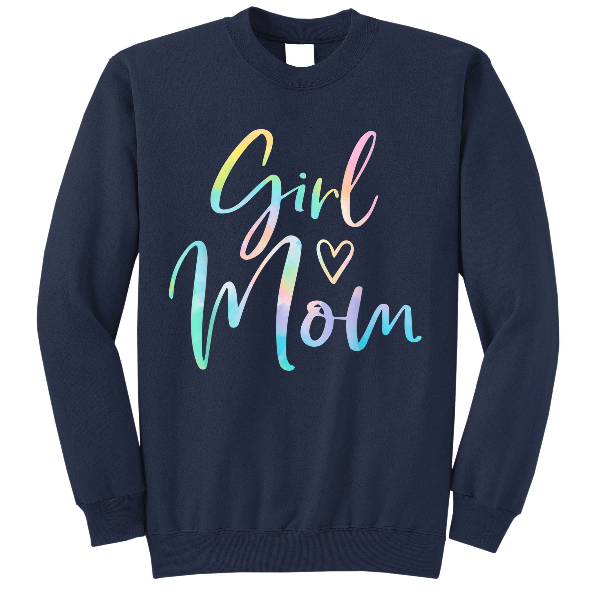 Girl Mom Gifts For Mother Mama Of Girl Tie Dye Sweatshirt