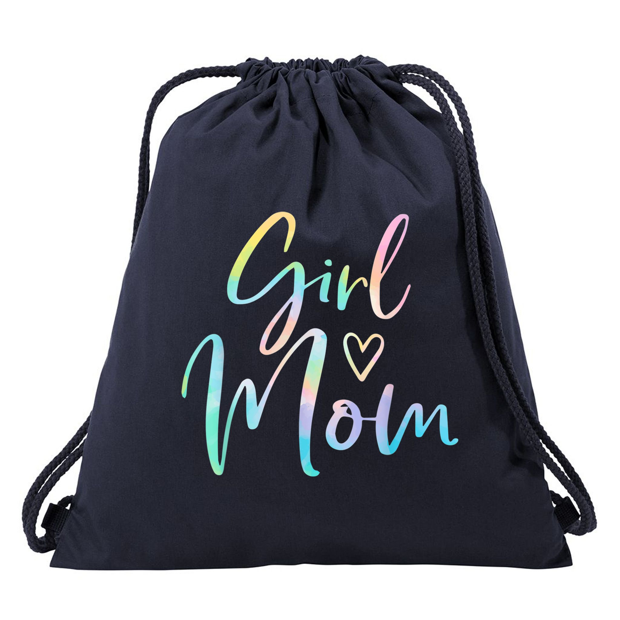 Girl Mom Gifts For Mother Mama Of Girl Tie Dye Drawstring Bag