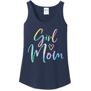 Girl Mom Gifts For Mother Mama Of Girl Tie Dye Ladies Essential Tank