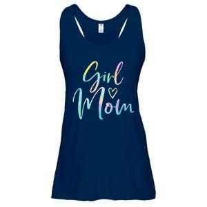 Girl Mom Gifts For Mother Mama Of Girl Tie Dye Ladies Essential Flowy Tank