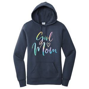 Girl Mom Gifts For Mother Mama Of Girl Tie Dye Women's Pullover Hoodie