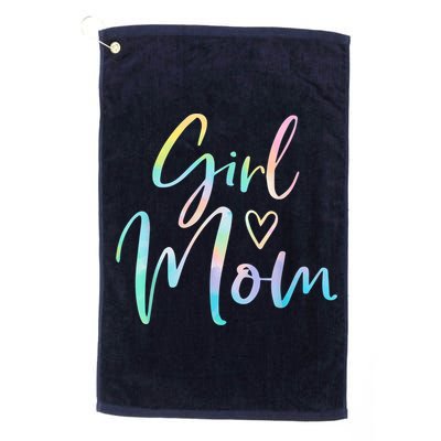 Girl Mom Gifts For Mother Mama Of Girl Tie Dye Golf Towel