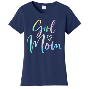 Girl Mom Gifts For Mother Mama Of Girl Tie Dye Women's T-Shirt