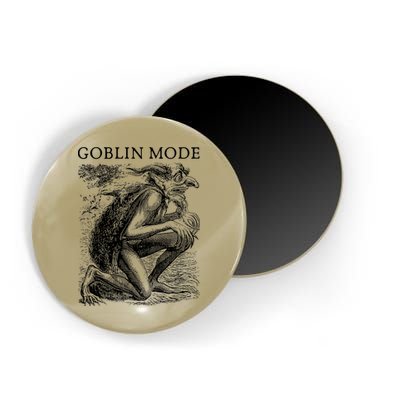 Goblin Mode Goblincore Vintage Aesthetic Funny Off Day Trend Magnet
