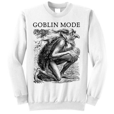 Goblin Mode Goblincore Vintage Aesthetic Funny Off Day Trend Sweatshirt