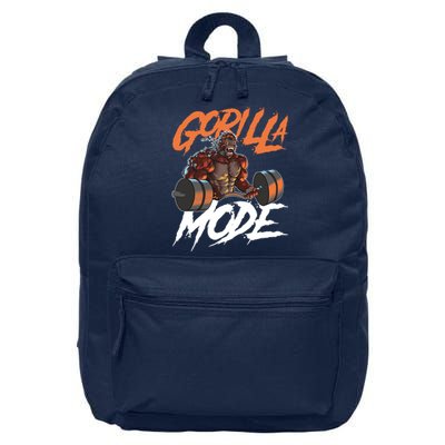 Gorilla Mode Gym Beast Workout Weights Lifting Power Gift 16 in Basic Backpack