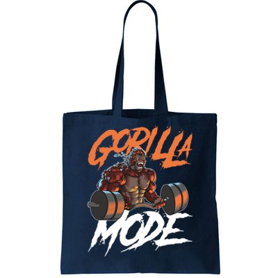 Gorilla Mode Gym Beast Workout Weights Lifting Power Gift Tote Bag