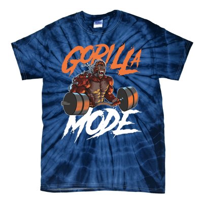 Gorilla Mode Gym Beast Workout Weights Lifting Power Gift Tie-Dye T-Shirt