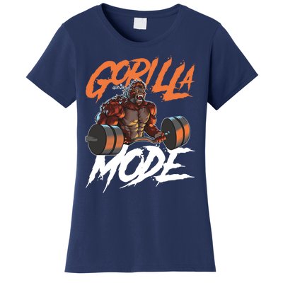 Gorilla Mode Gym Beast Workout Weights Lifting Power Gift Women's T-Shirt