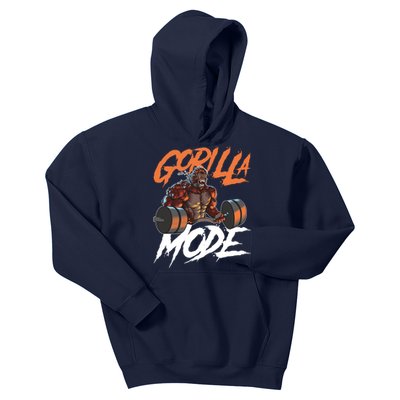 Gorilla Mode Gym Beast Workout Weights Lifting Power Gift Kids Hoodie